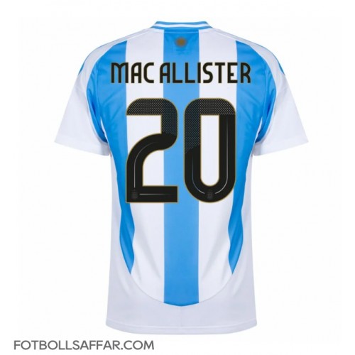 Argentina Alexis Mac Allister #20 Hemmatröja Copa America 2024 Kortärmad